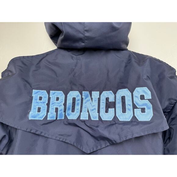 Calhoun Arena Team Line Parka  Blue Fleece Lined Pockets Button Zipper SIZE XS - Picture 7 of 7